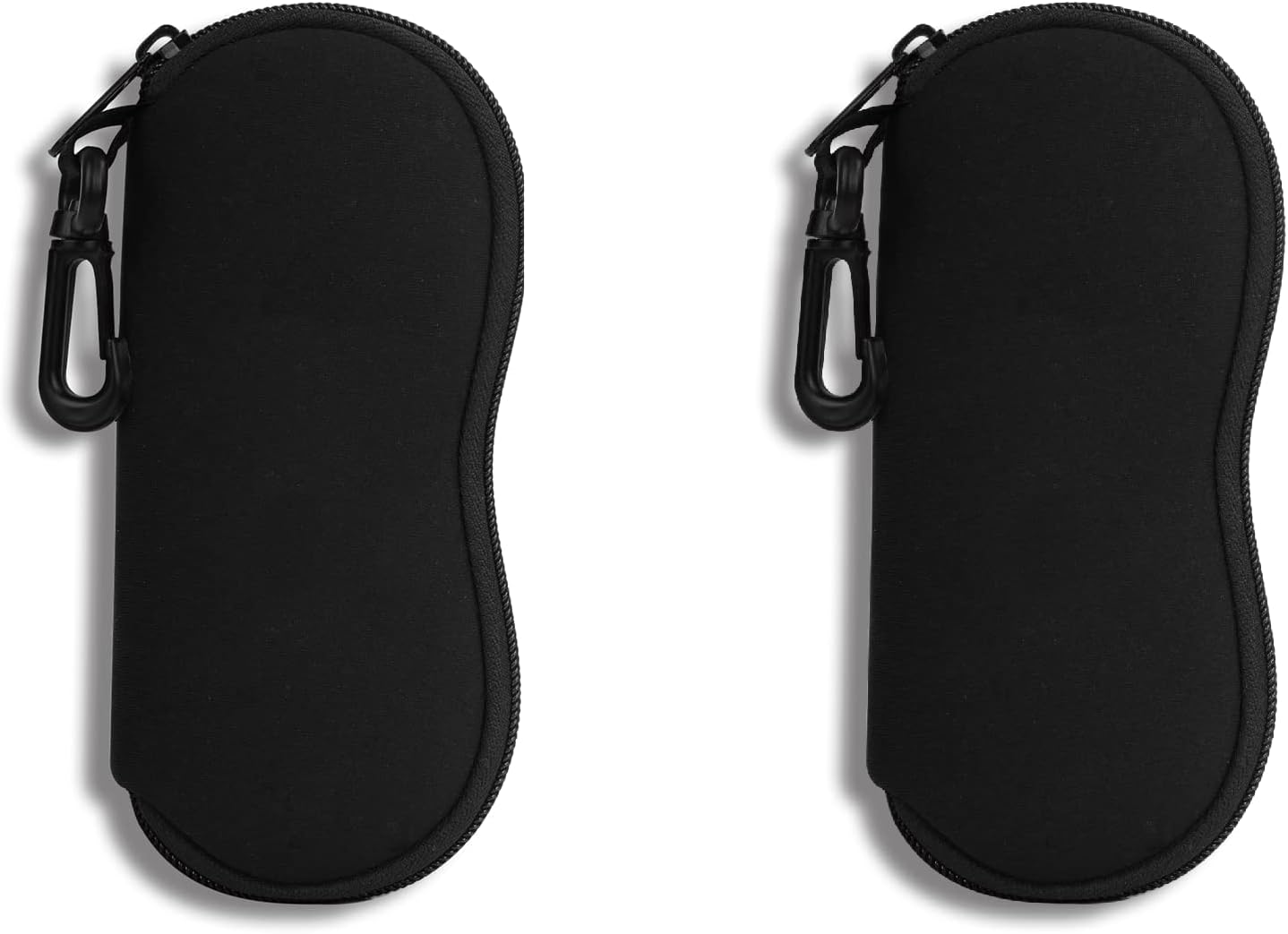 Hion Eyeglass Case Sunglasses Soft Pouch with Belt Clip Ultra Light Neoprene Zip...