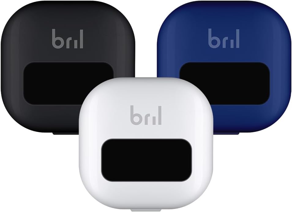 Bril UV-C Toothbrush Sanitizer, Portable Cleaner, Travel Cover, Magnetic Holder,...