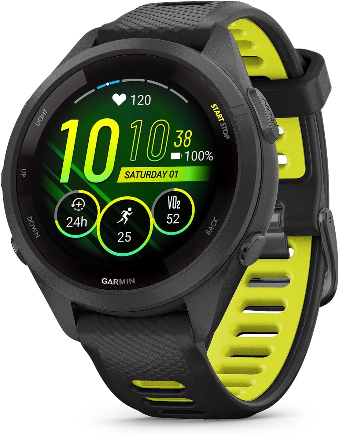Garmin Forerunner 265S Running Smartwatch, Colorful AMOLED Display, Training Met...