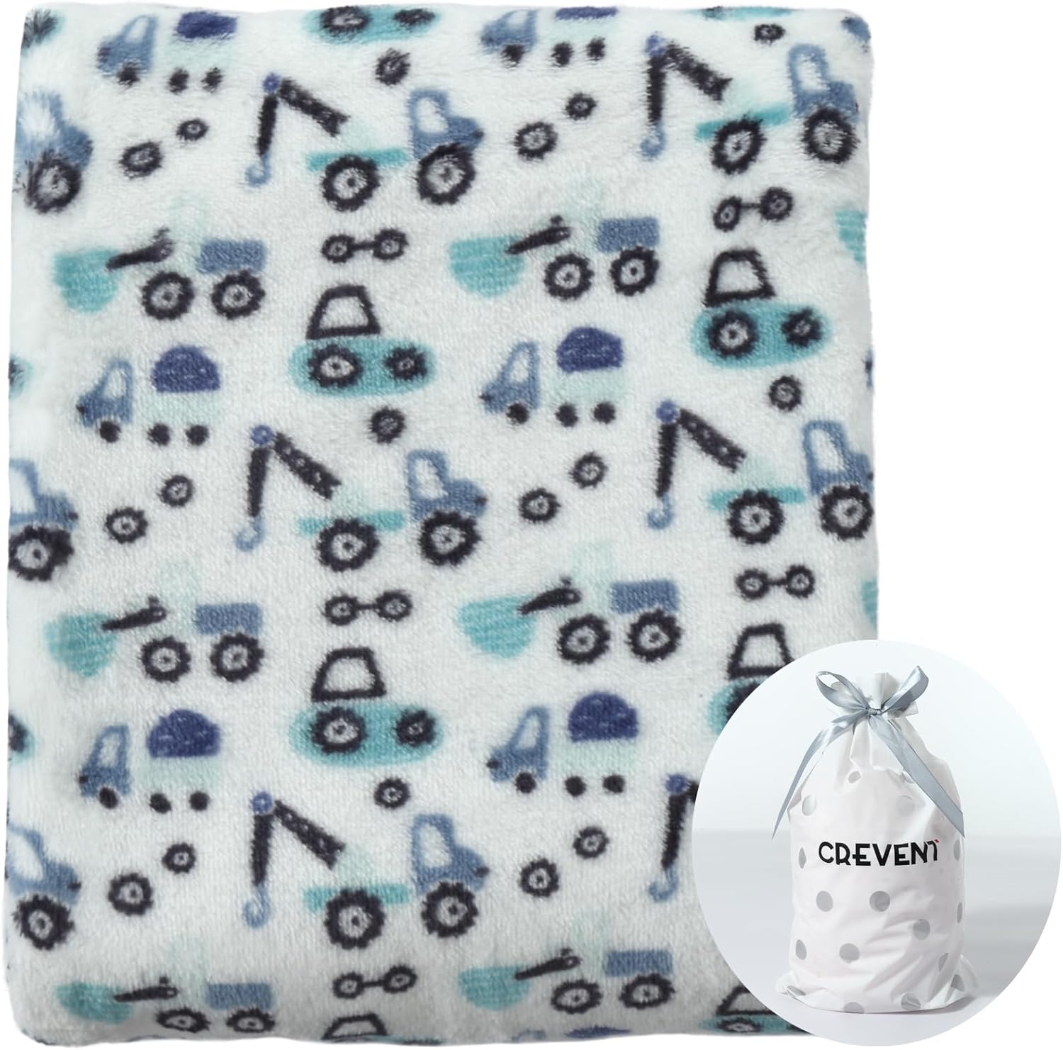 Adorable CREVENT Baby Blanket, Cute Lightweight and Silky Blanket, Cozy Warm Bla...