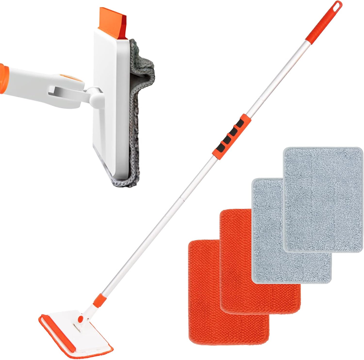 Qaestfy Wall & Skirting Board Cleaner Mop Tool with 122cm Long Handle for Cleani...