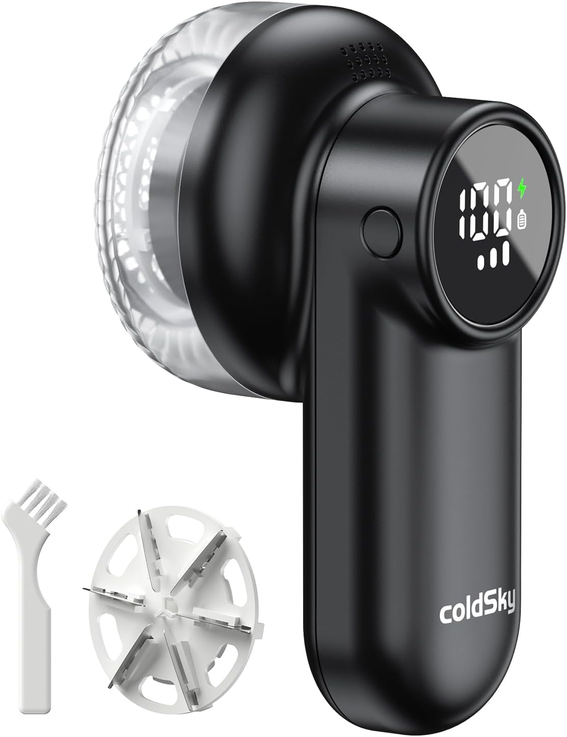 coldSky Rechargeable Fabric Shaver, Lint Shaver with Digital Display, Sweater Sh...