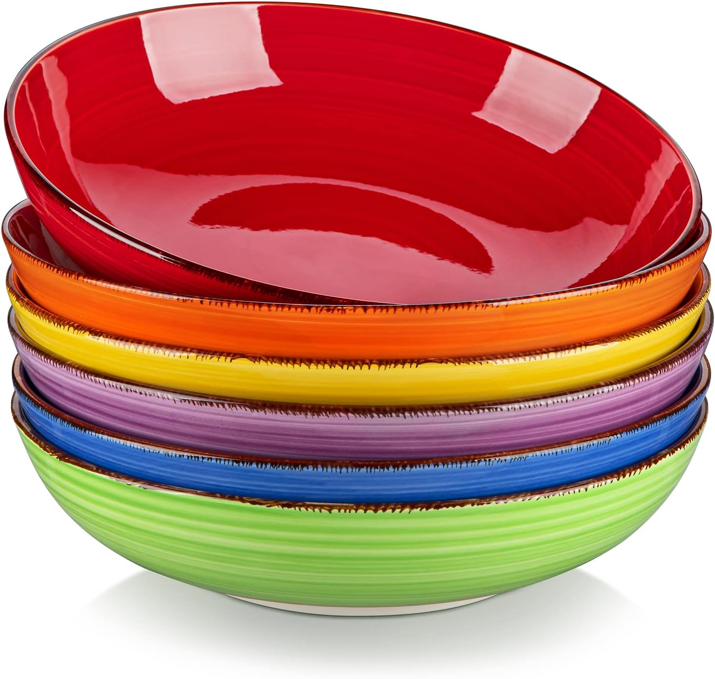 vancasso Bonita Pasta Bowls 38 oz, Large Ceramic Salad Bowls, Pasta Bowl Set of...