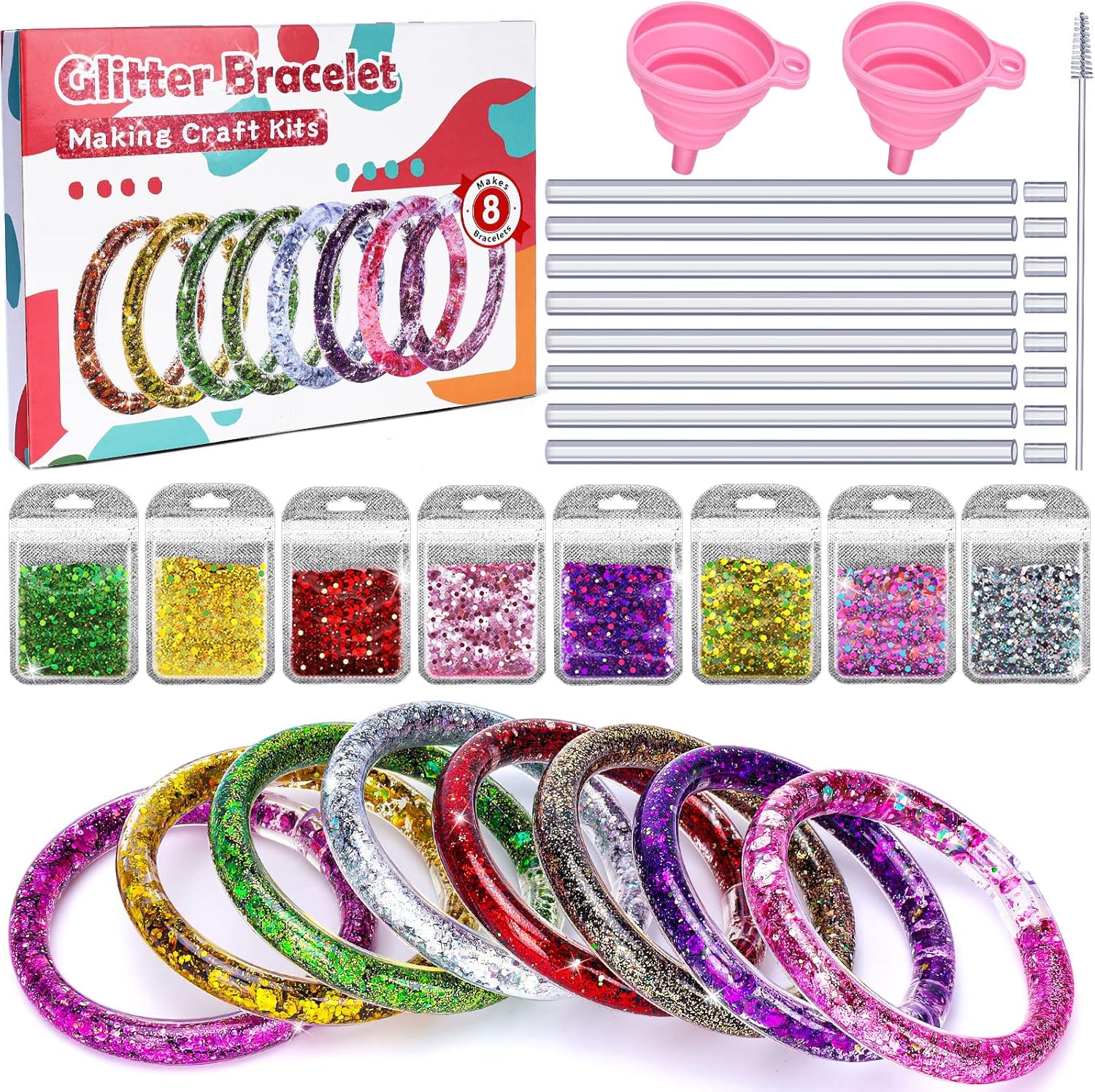 Kids Bracelet Making Kits Gifts: Toys Age 5 6 7 8...