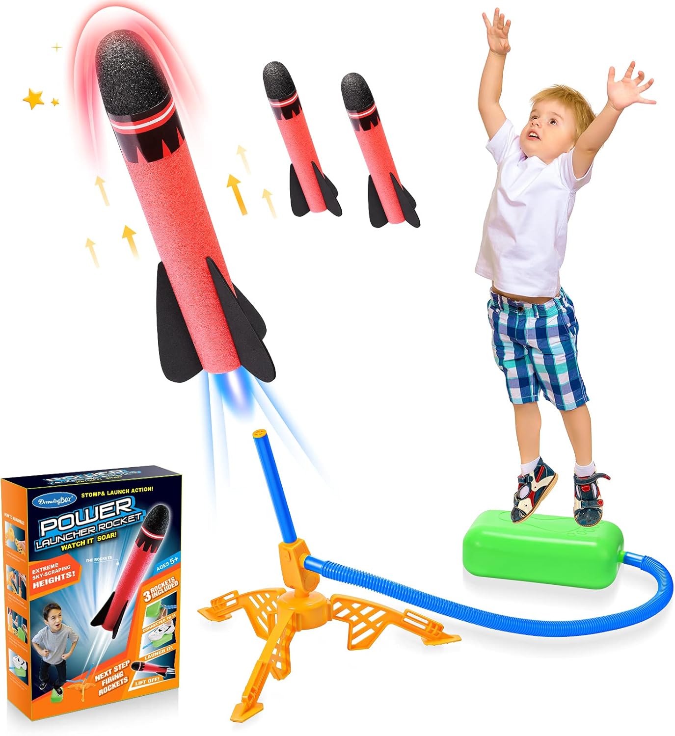 SAITCPRY Boy Toys for 4 5 6 Year Old, Toy Rockets...