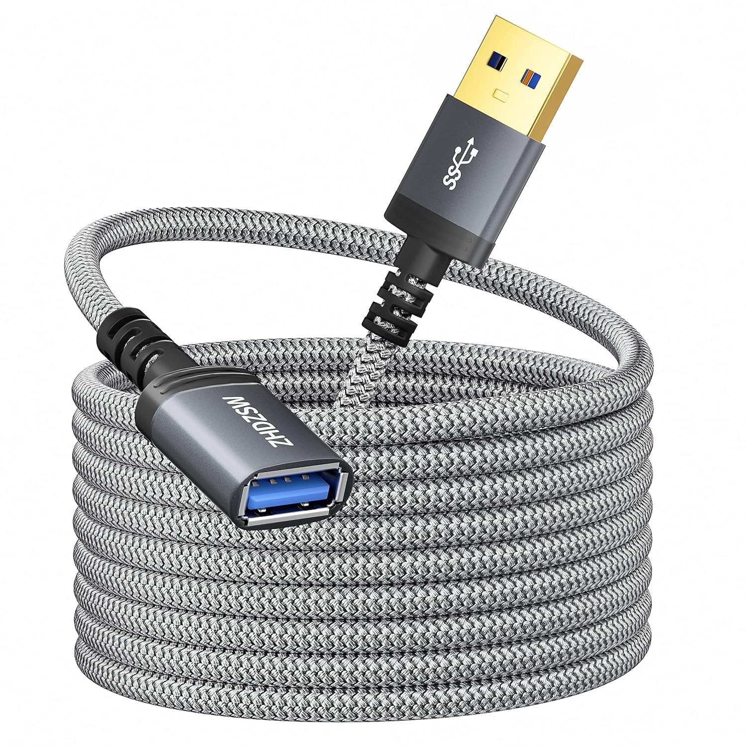 Kiuet USB3.0 Extension Cable 3M, Type A Male to Female Extension Cable Braided C...
