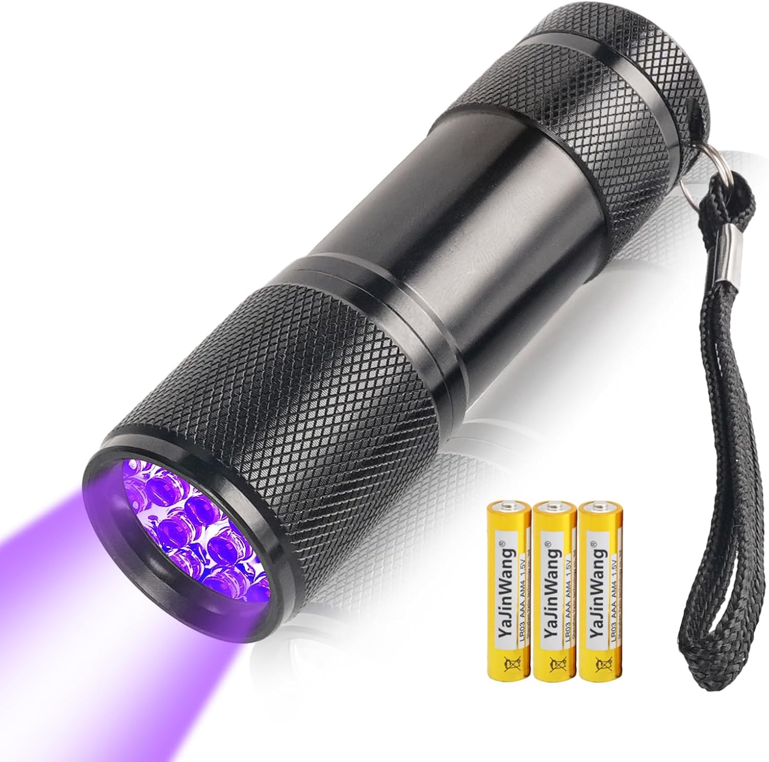 AUXHCYL UV Torch Light,9 LED 395nm Ultraviolet Flashlight Torch, Black Light Det...