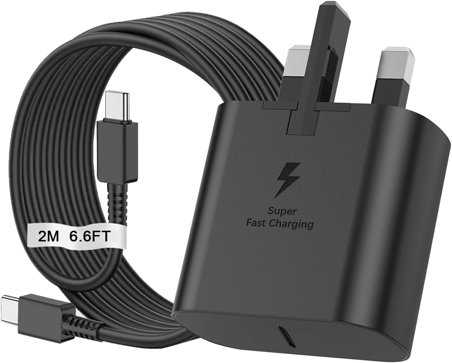 For Samung Super Fast Charger，for Samsung 25W USB C Fast Charging Plug and 2M C...