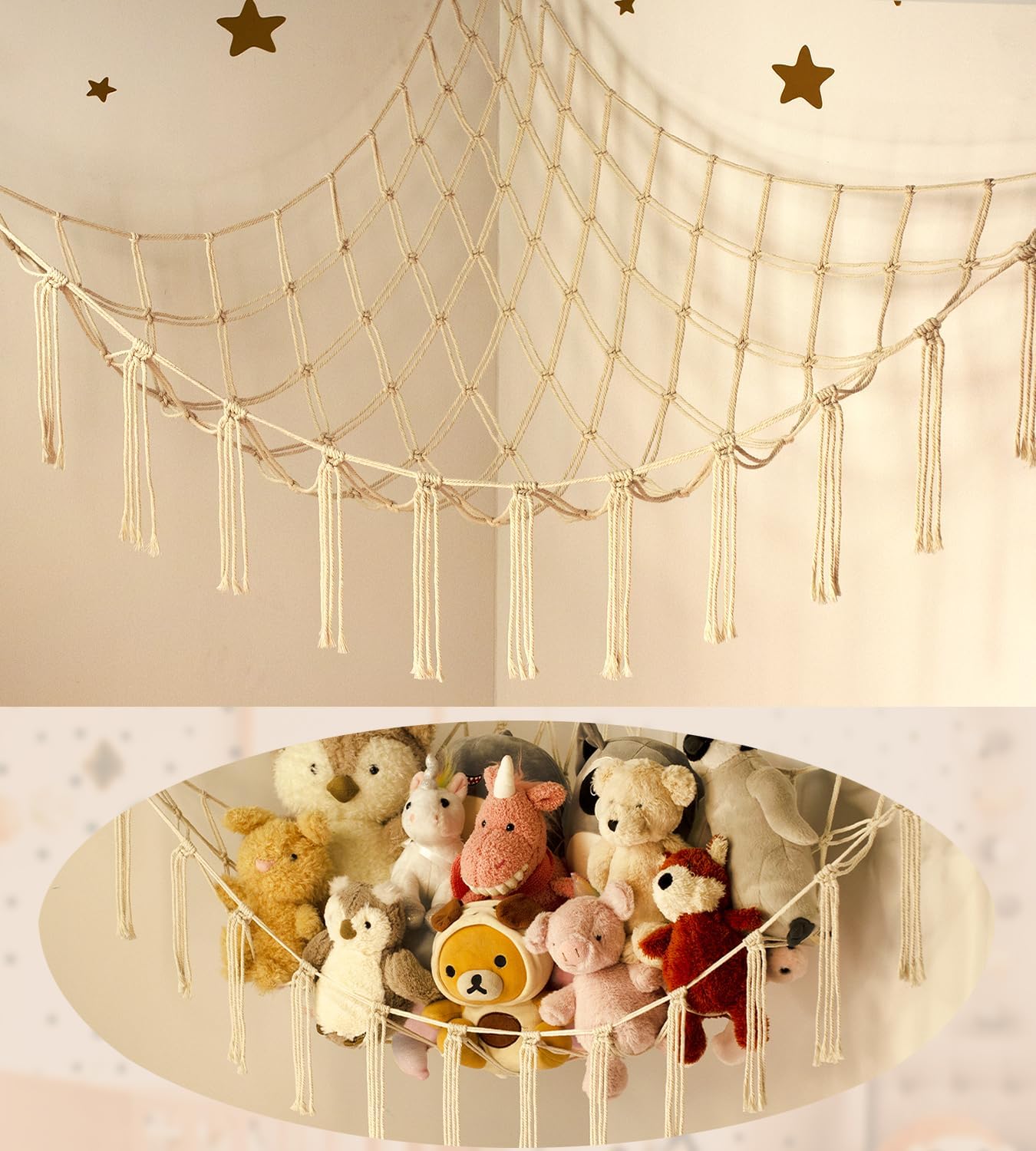 Teddy Hammock - Cuddly Toy Storage Hammock for Stuffed Animals - Teddy Bear Hang...