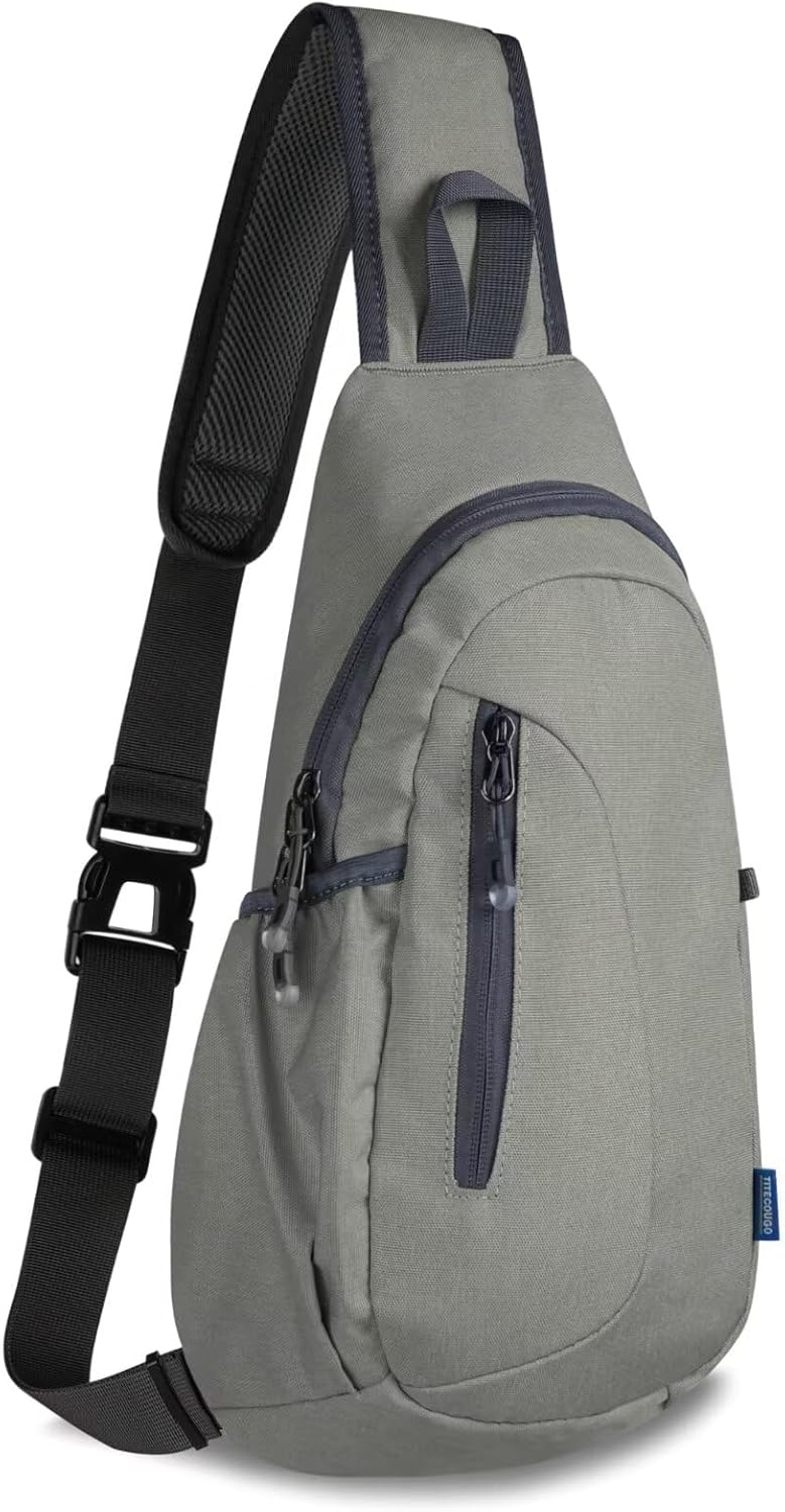 TITECOUGO Small Sling Bag, Lightweight Crossbody Backpack for Men Women Kids, Sh...