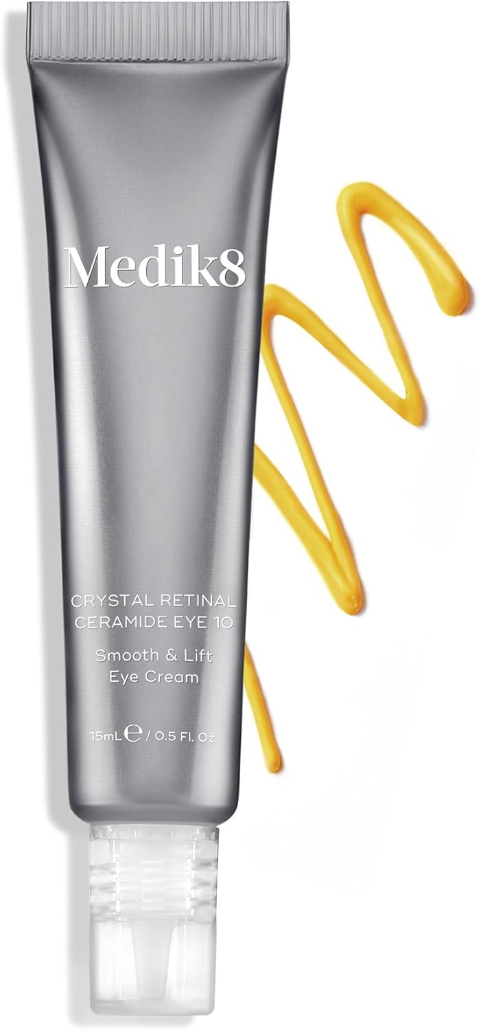 Medik8 Crystal Retinal Ceramide 10 Eye Cream - Anti Ageing & Anti Wrinkle - Smoo...