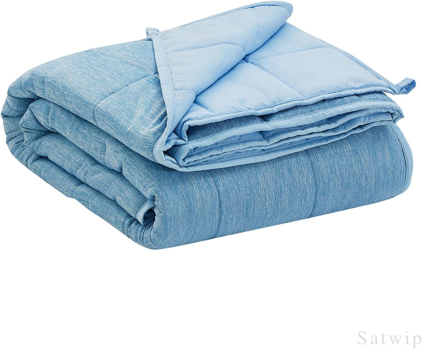 Satwip Cooling Weighted Blanket 20 lbs Queen Size Cool Moire Jersey Bed Blanket...