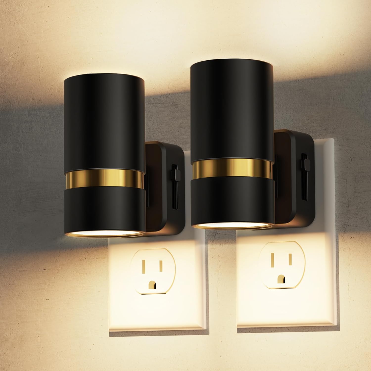 L LOHAS LED Night Lights Plug into Wall, Dimmable Night Light with 0-100LM Brigh...