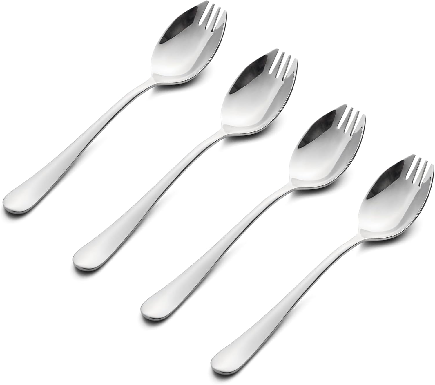 Alata Sporks, 12-Pack Food-grade Stainless Steel Sporks, 7.4 Inches Long Handle...