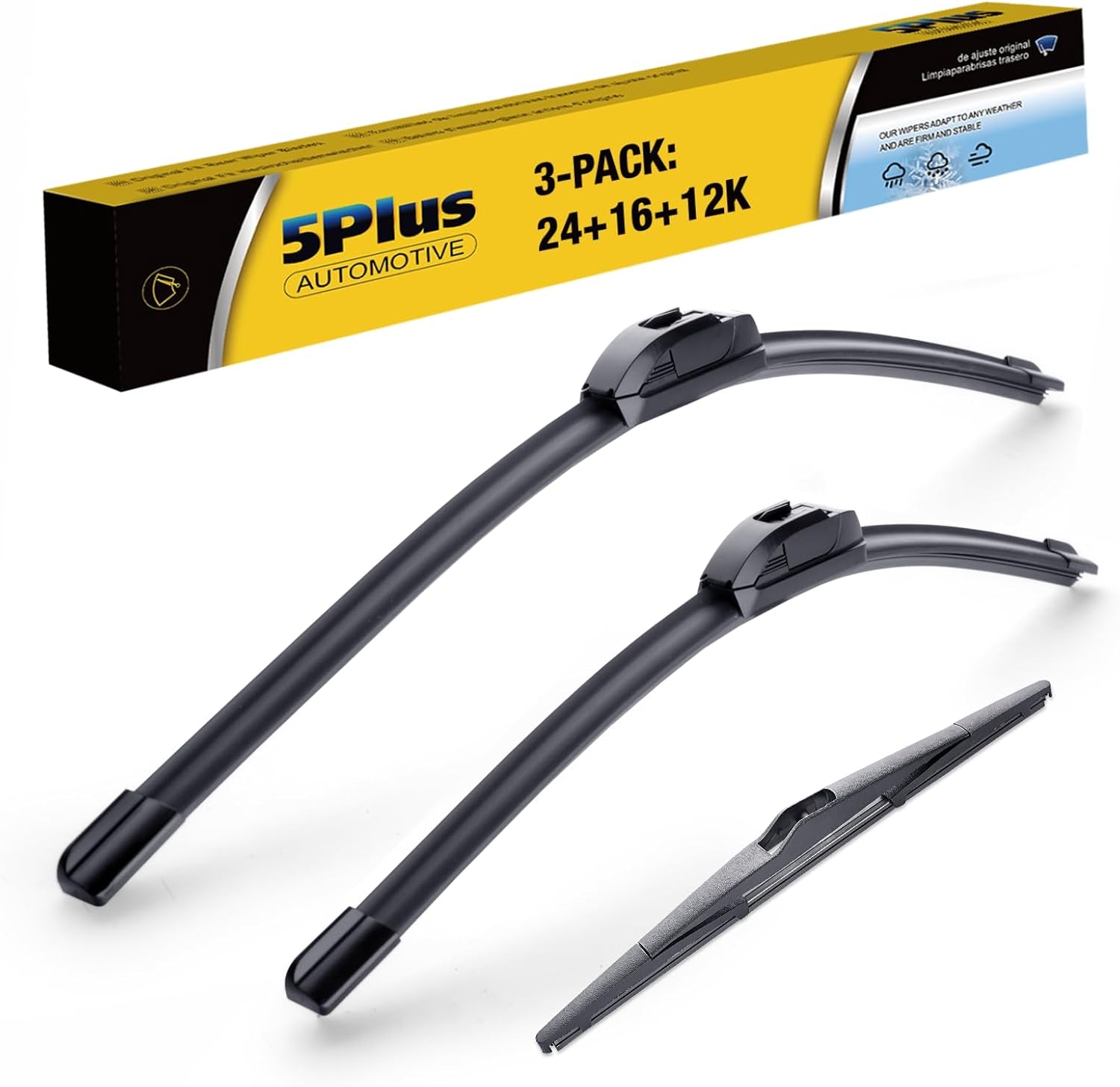 3 Wipers 24"/16"/12" Replacement For Hyundai Tucson 2015 2014 2013 2012 2011 201...
