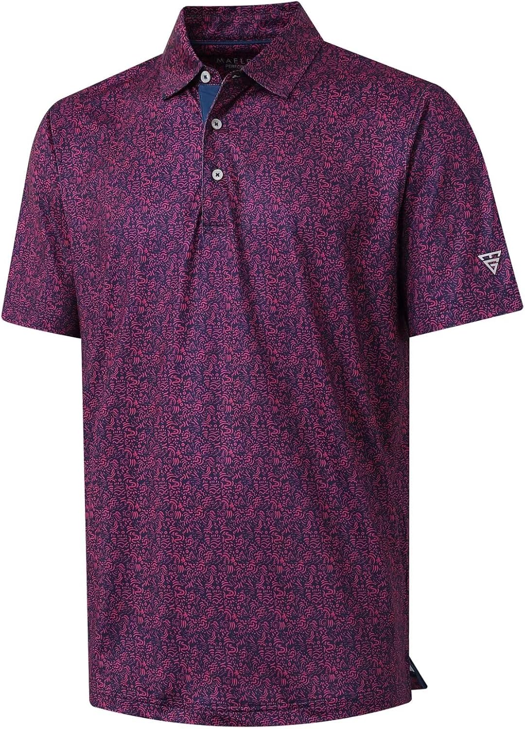 M MAELREG Mens Golf Shirt Short Sleeve Dry Fit Pri...
