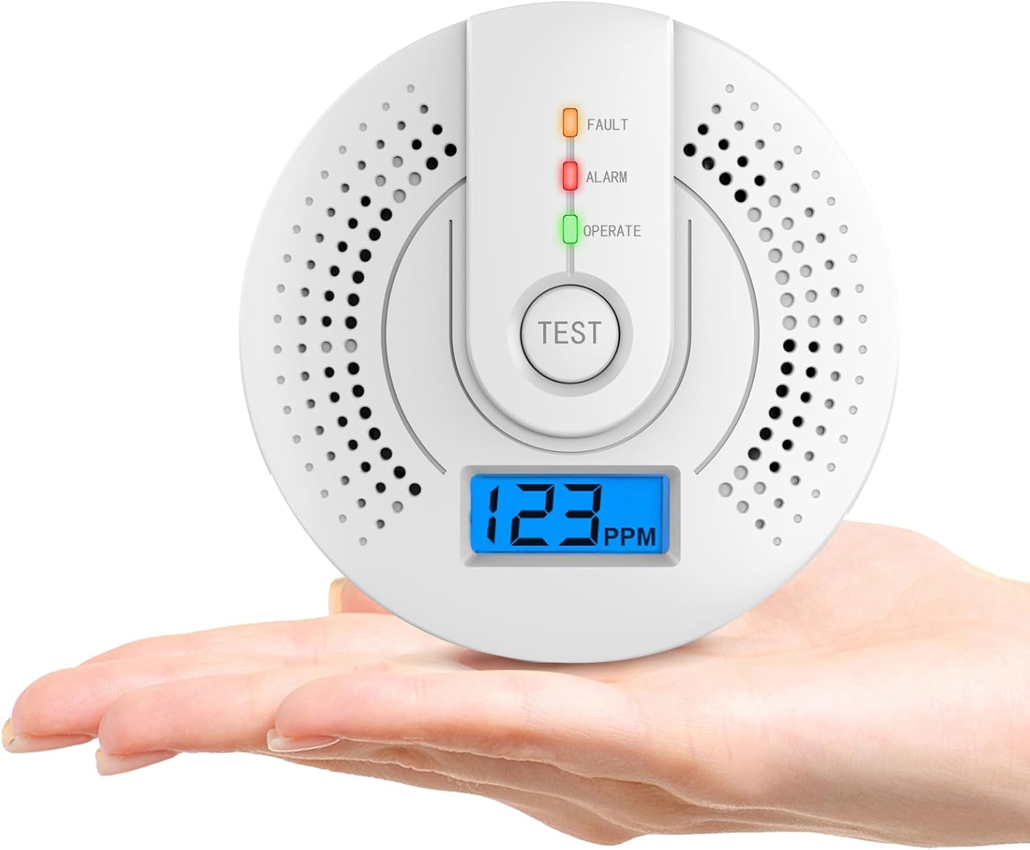 Carbon Monoxide Detector,Carbon Monoxide Alarm, CO Detector With LED display (AA...