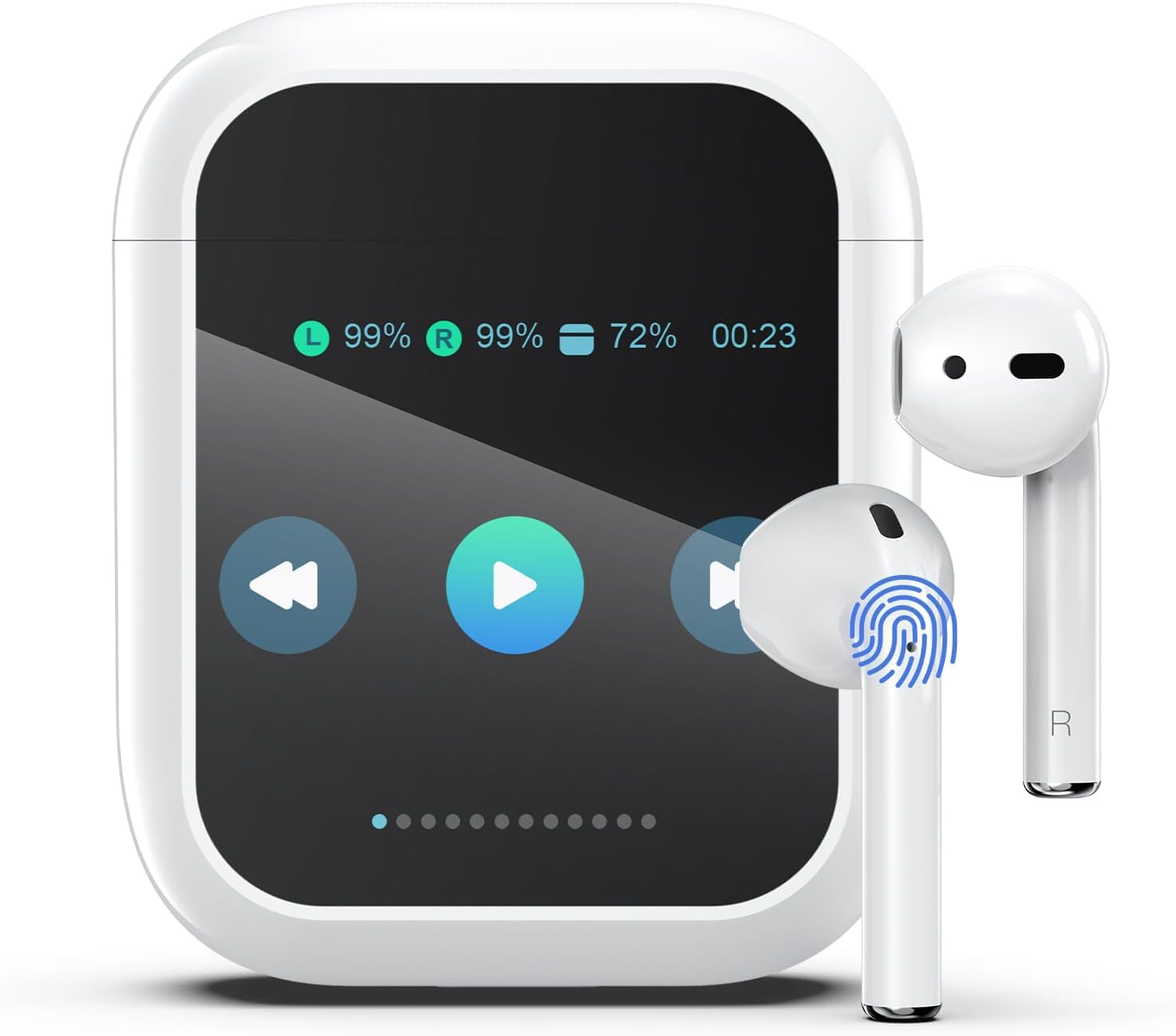 Ai Translation Earbuds Real Time 144-Language Translator Earbuds with Accent Sup...