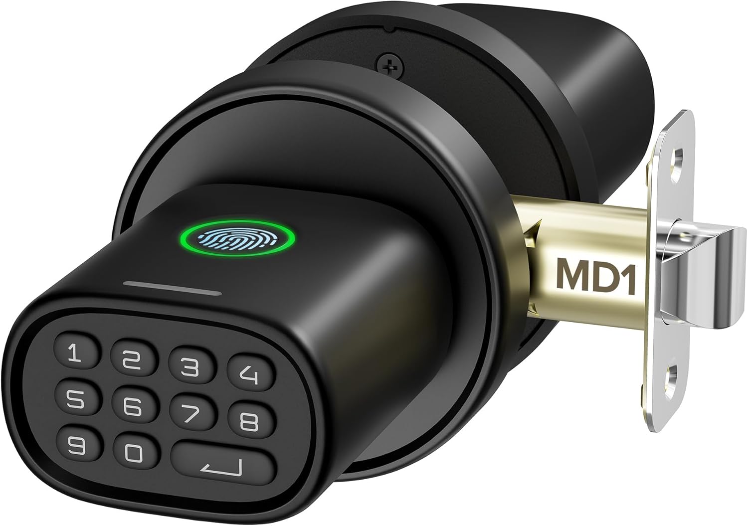 Keyless Entry Door Lock, Fingerprint Door Lock with Keypad Biometric Door Knob,...