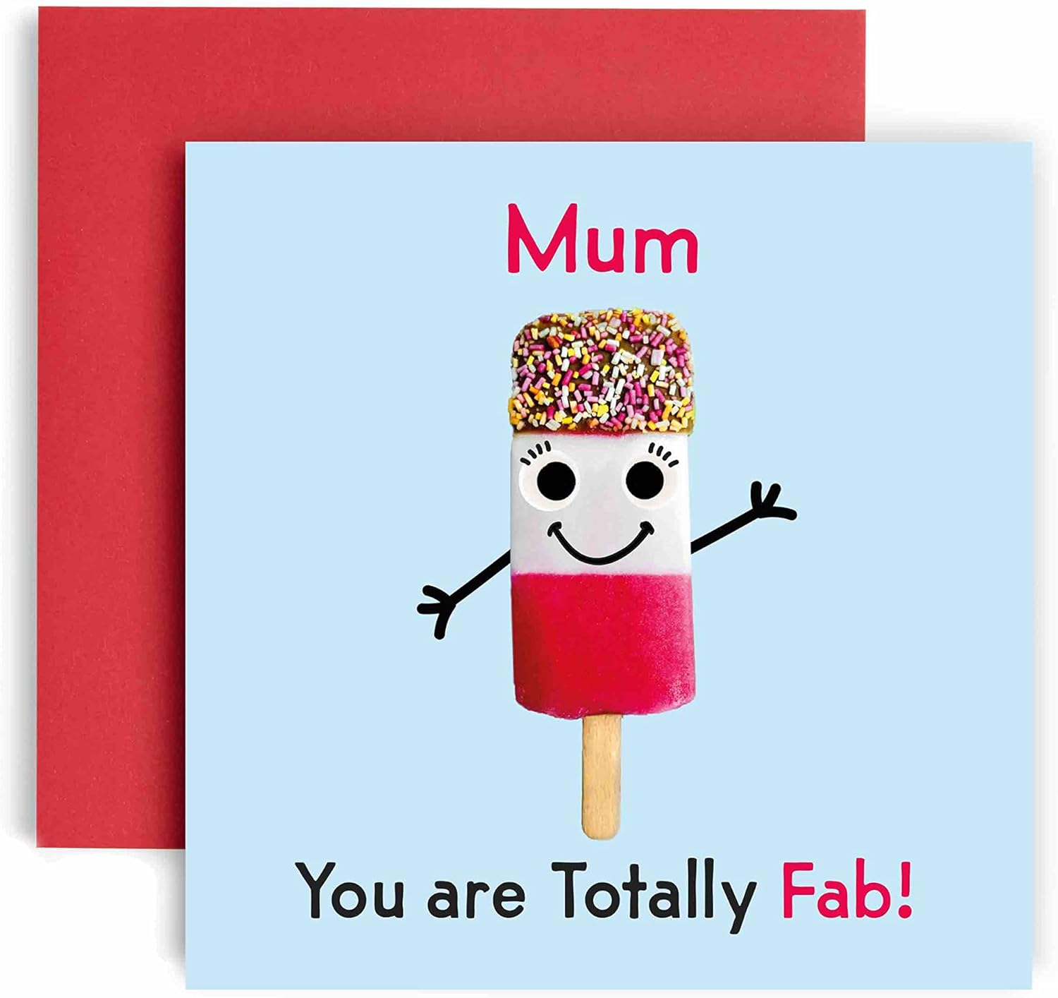 Huxters Birthday Cards for Women, Special You're Fab Ice Lolly Birthday Card, Un...