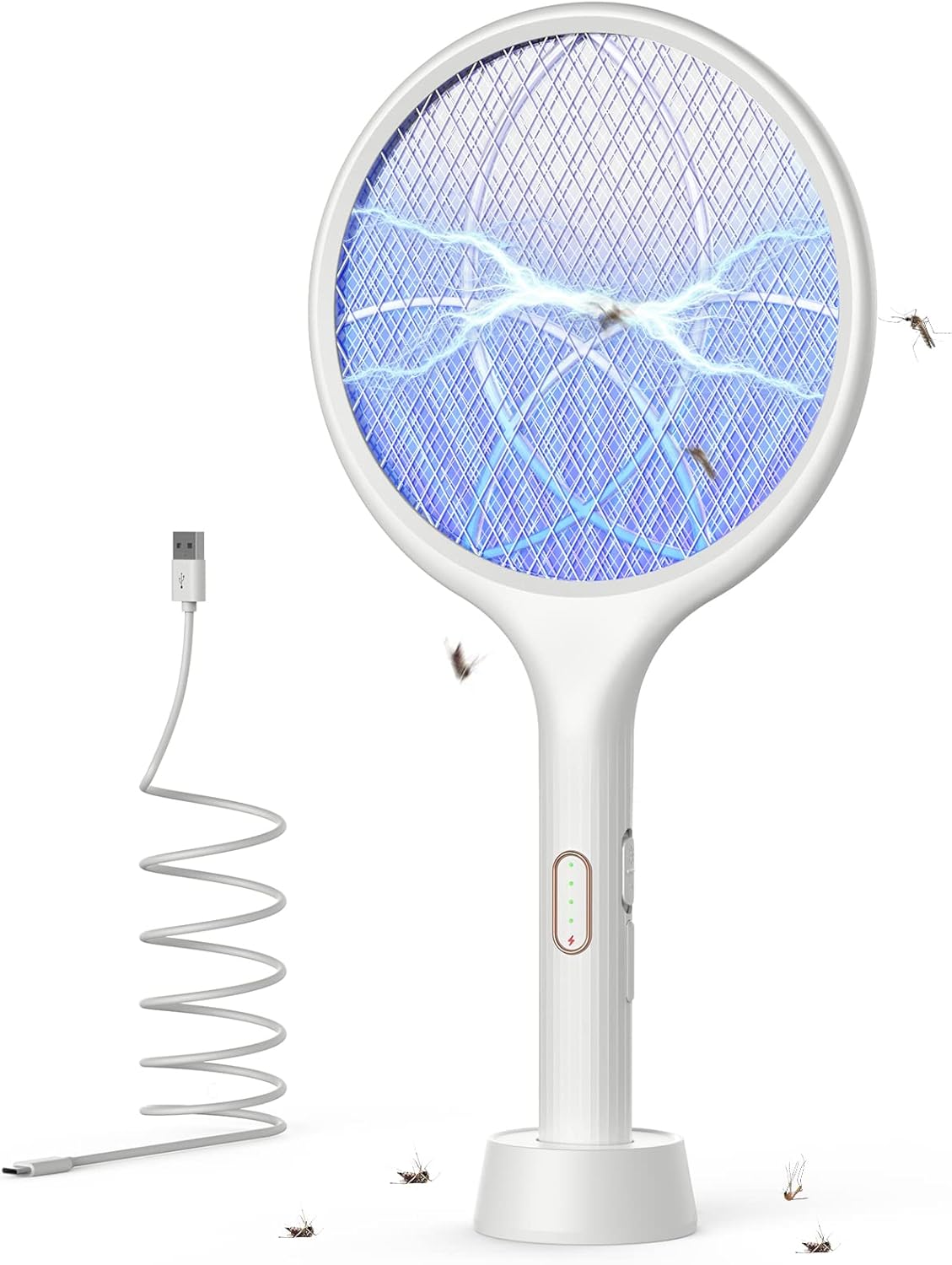 YISSVIC Electric Fly Swatter 4000V Bug Fly Zapper Racket Mosquito Fly Killer 150...