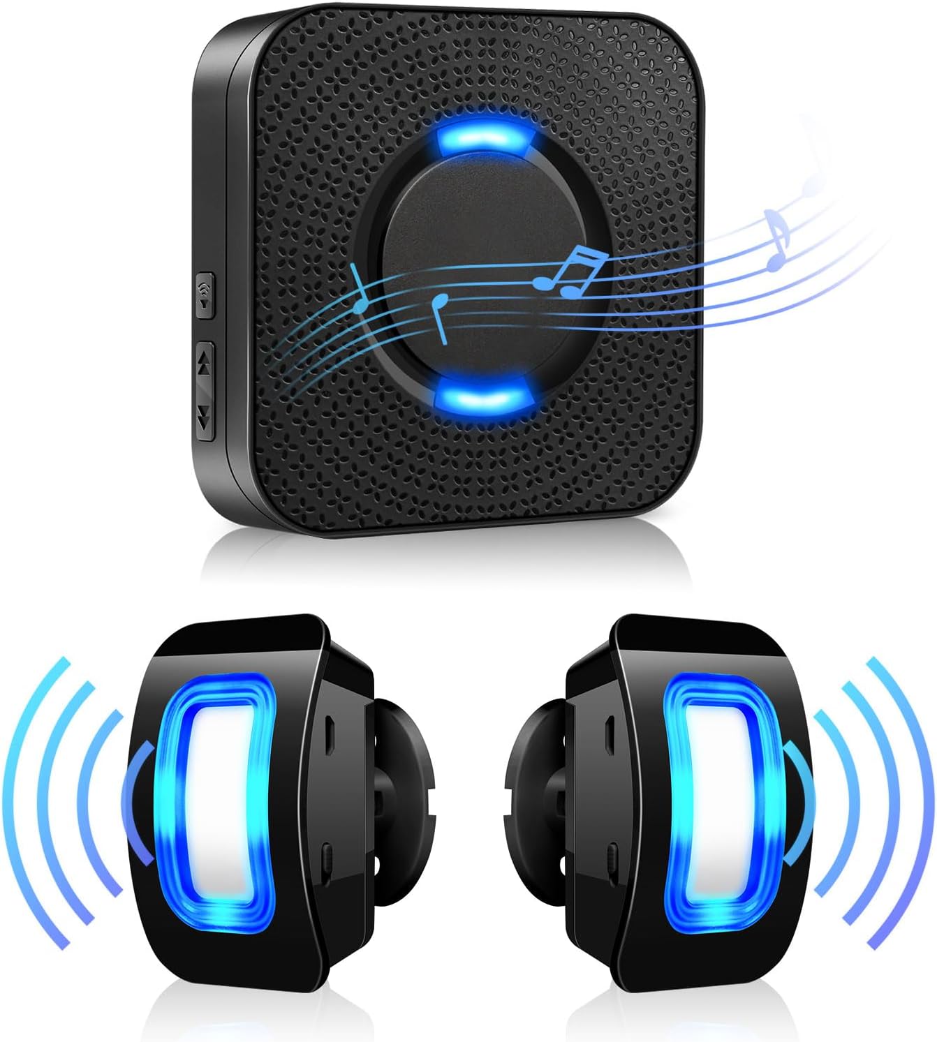Wireless Motion Sensor LED Light - Motion Detector Alarm Chimes Door Sensor with...