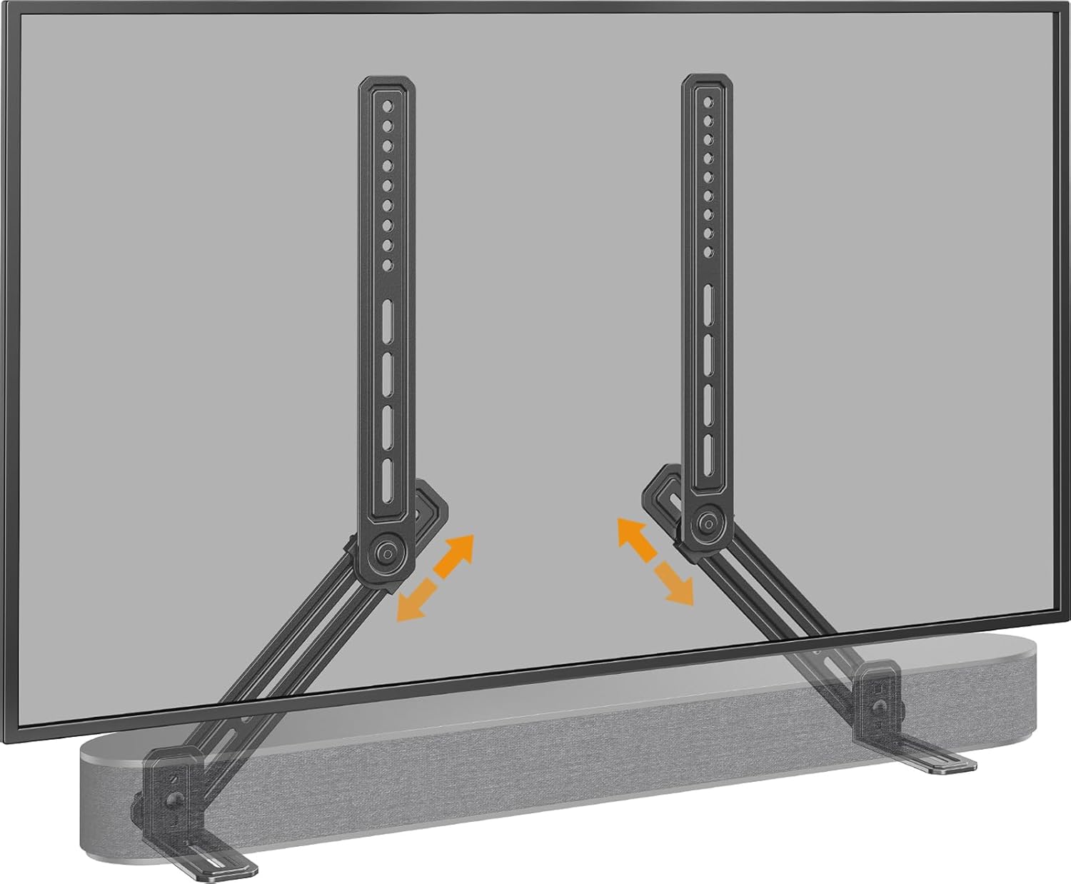 Perlegear Soundbar Mount with Adjustable Height, Sound bar Mount up to 15 lbs, S...