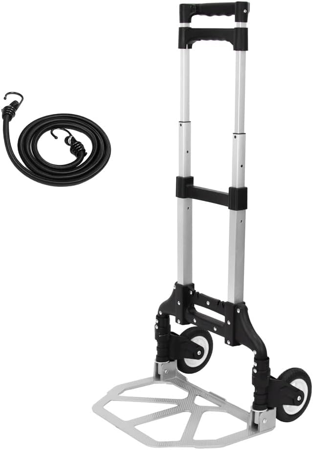SQ Professional Heavy Duty Aluminium Sack Truck- Adjustable Hand Truck - Folding...