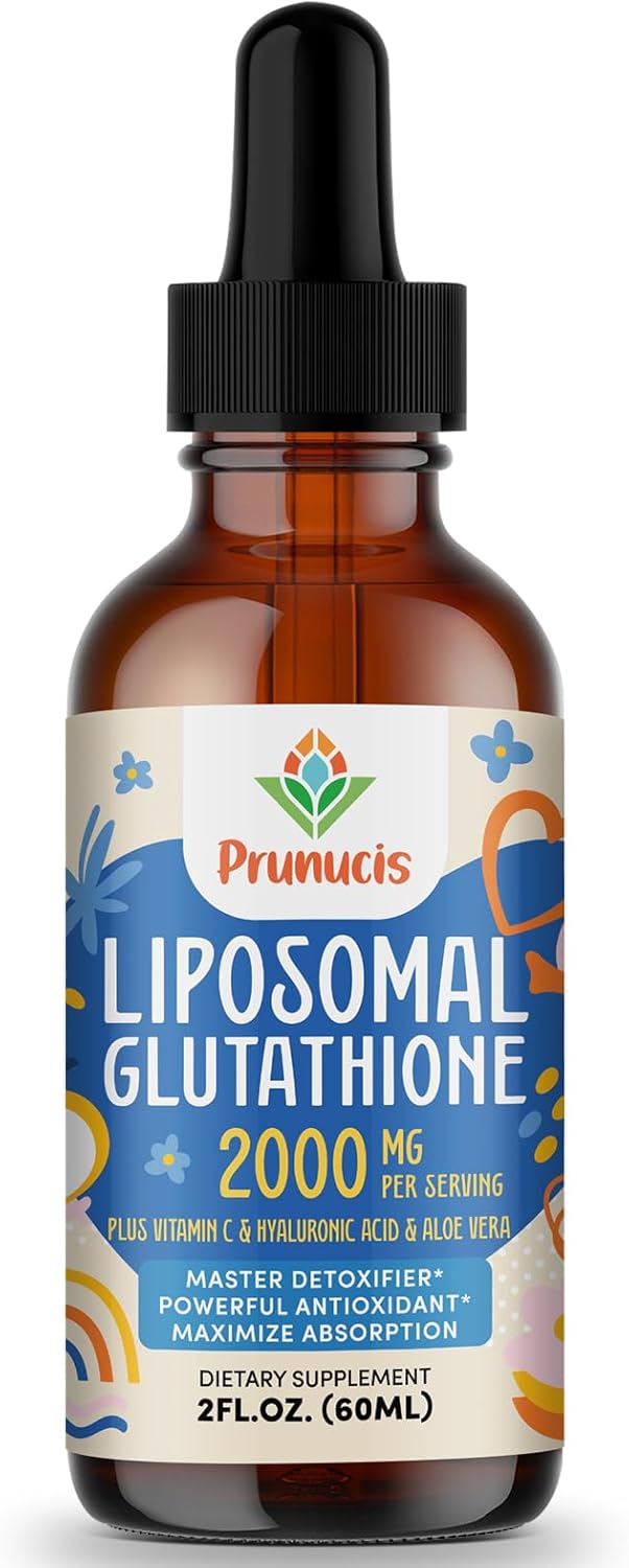 2000MG Liposomal Glutathione Liquid, 98% Absorption, Glutathione Liquid Suppleme...