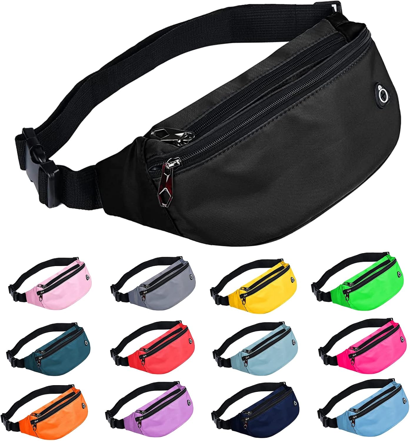 Fanny Pack for Men Women, Waterproof Sports Waist Bag Pack, Belt Bag for Travel...