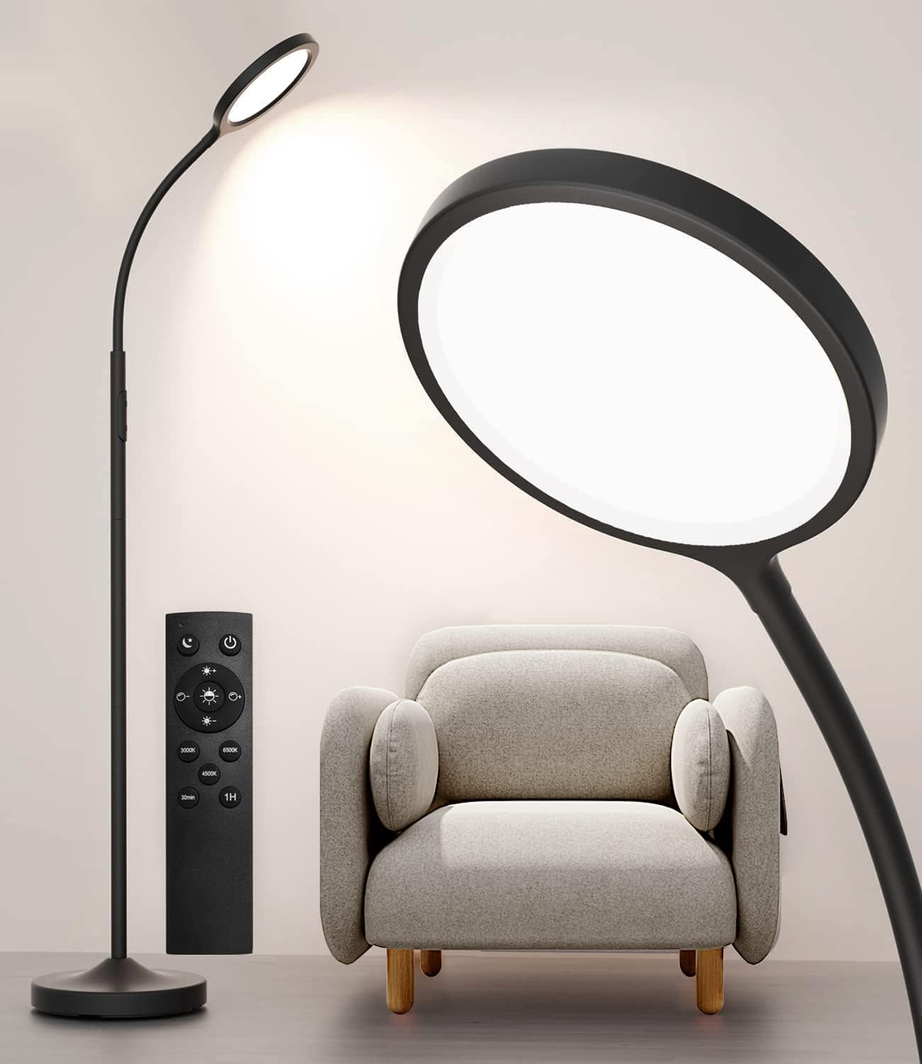 luckystyle Floor Lamp,Super Bright Dimmable LED Lamps for Living Room, Custom Co...
