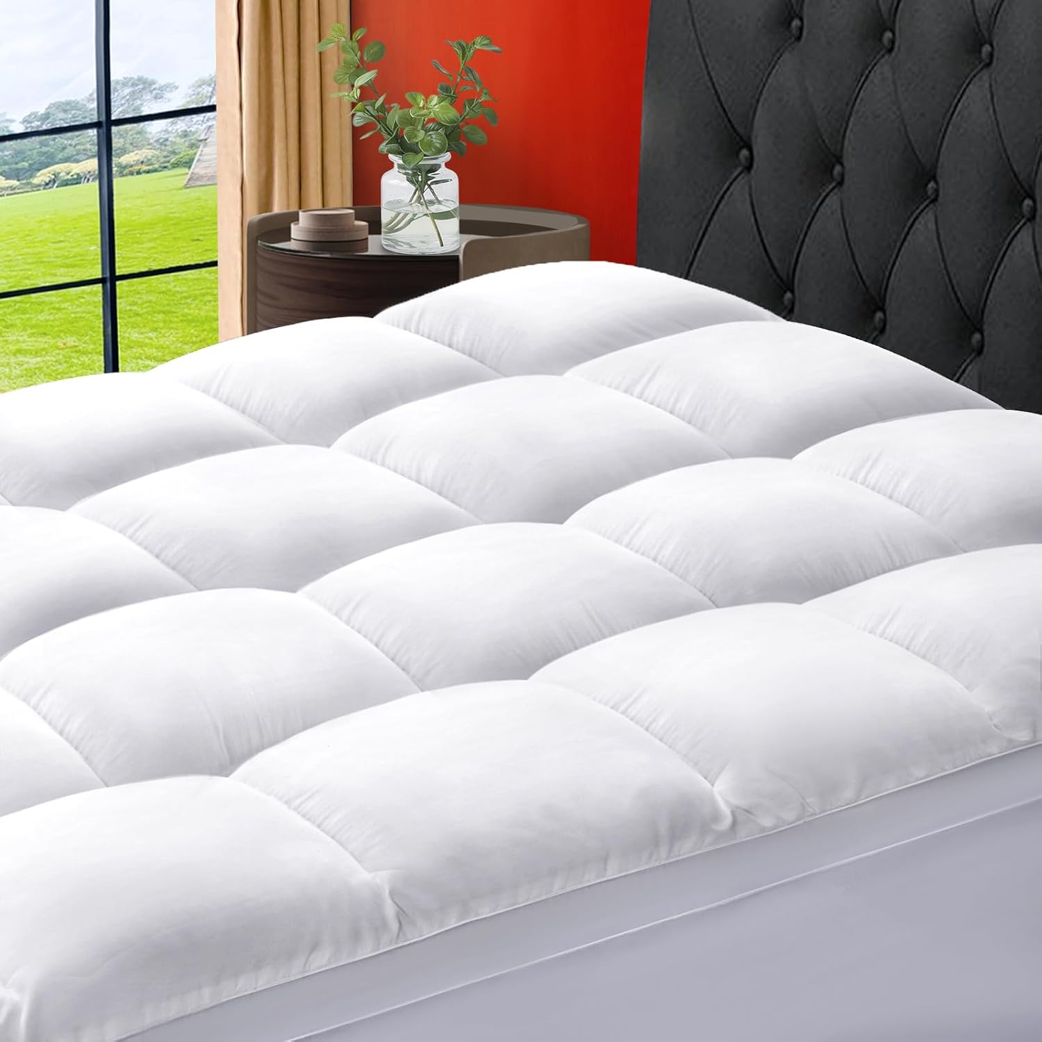 SOPAT Mattress Topper King Size Extra Thick Mattress Pad 8-21" Deep Pocket Soft...