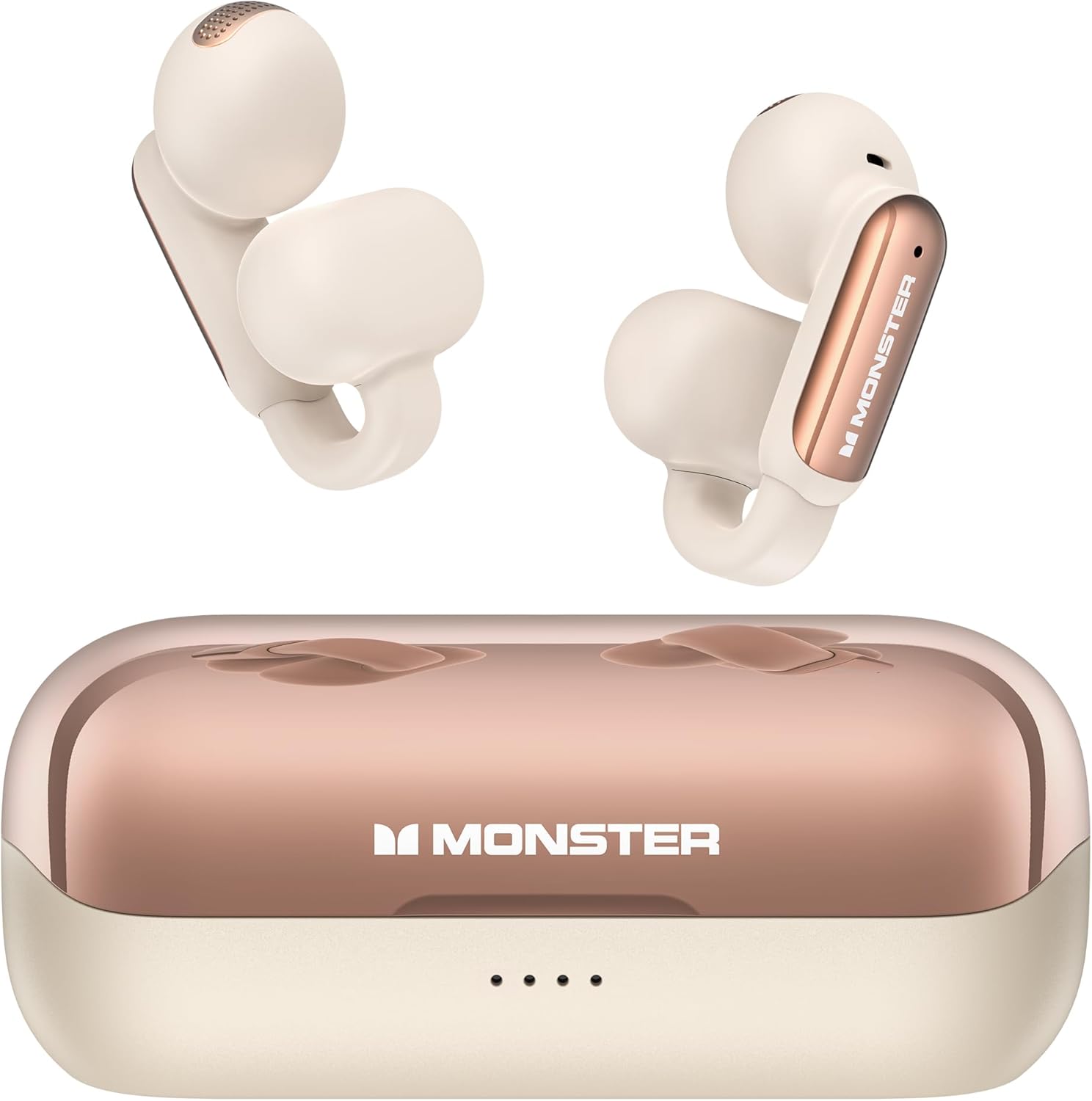 Monster Open AC601 Wireless Earbuds, Crystal Clear Call, USB-C Charging, Bluetoo...