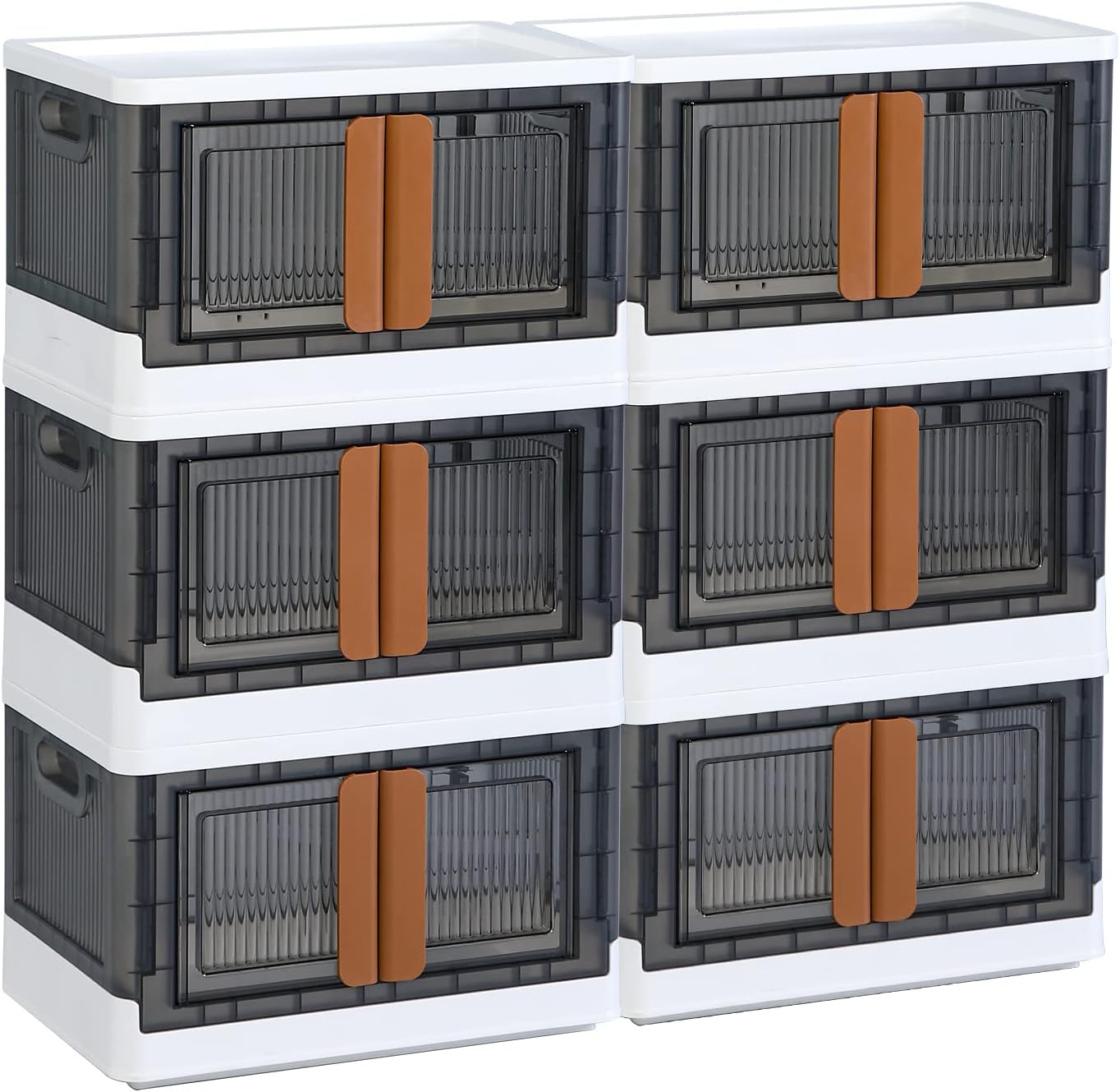 HAIXIN Storage Cabinet, Plastic Shelves Organizer, Folding Storage Box, Collapsi...
