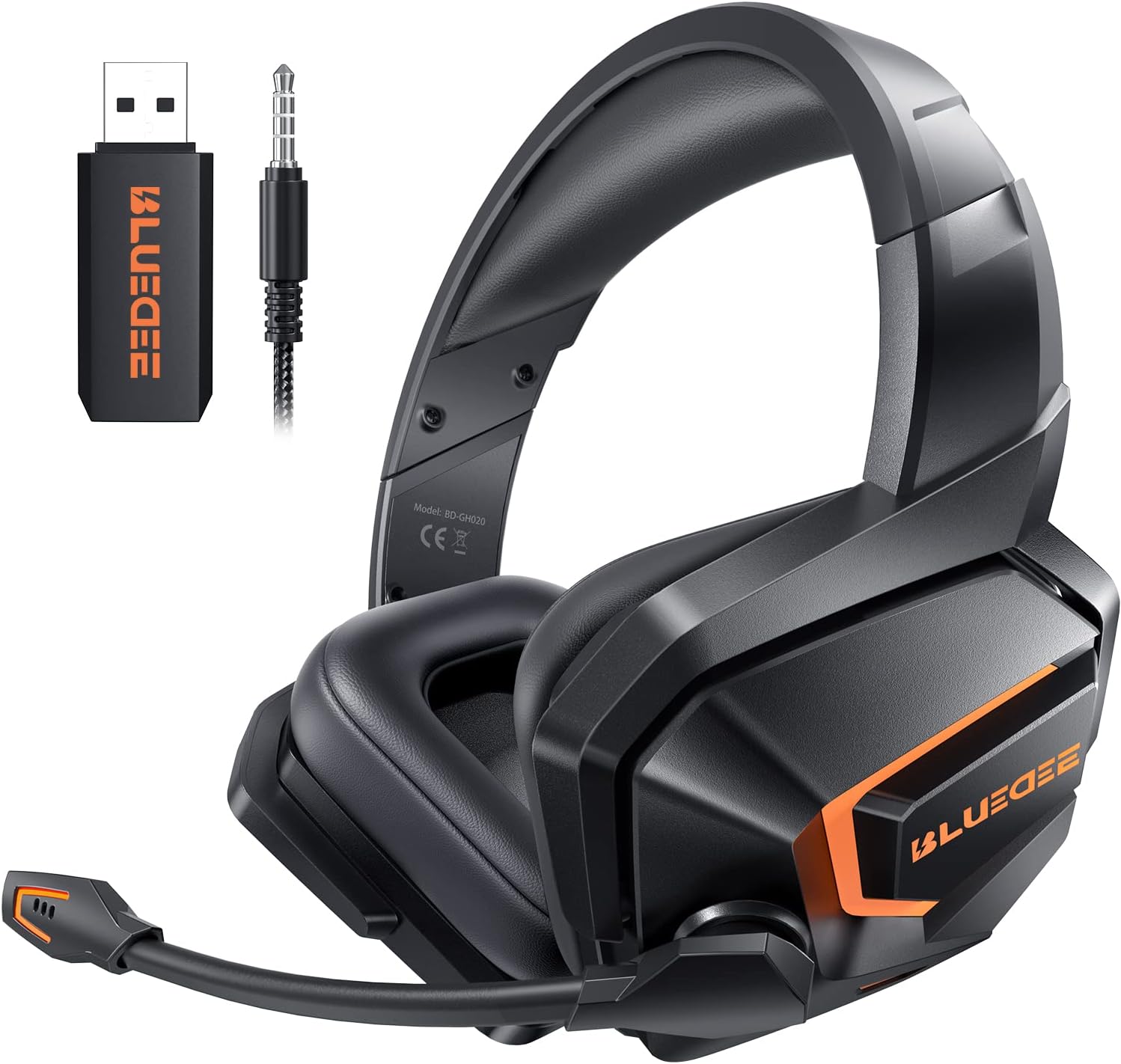 Wireless Gaming Headsets with Mic for PC PS4 PS5 PlayStation 4 5, Bluetooth USB...