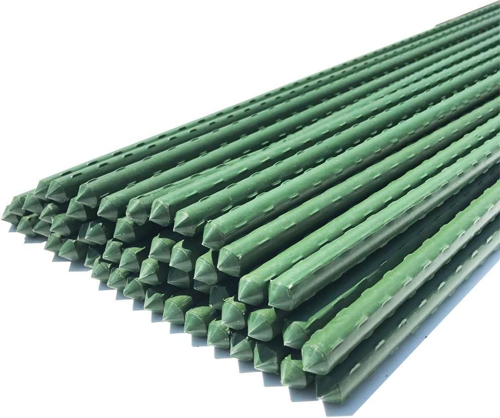 WAENLIR Garden Stakes 57 inch 4.8Ft Sturdy Plant Sticks/Support, Tomato Stakes,...