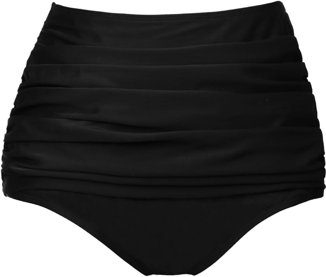 COCOPEAR Women's High Waisted Full Coverage Bikini Bottom Ruched Bathing Suit Bo...