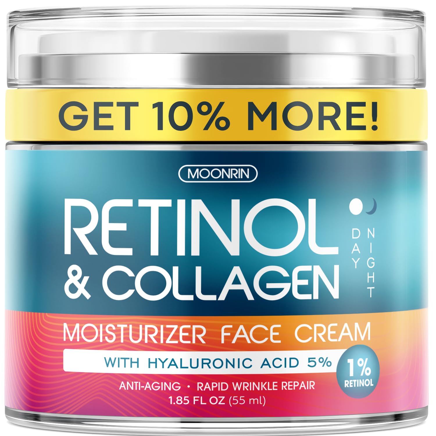 Retinol Cream for Face with Hyaluronic Acid, Anti...