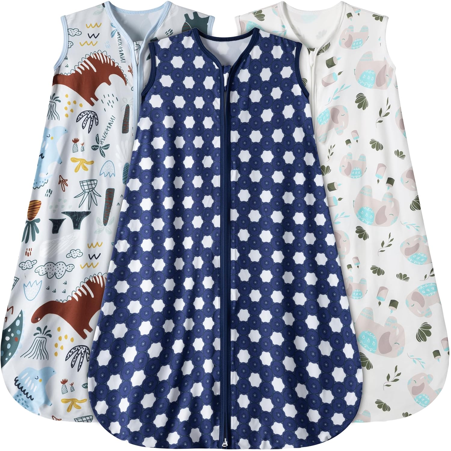Baby Sleep Sack 18-24 Months 3 Pack Baby Wearable Blanket 100% Rayon Cotton 2-Wa...