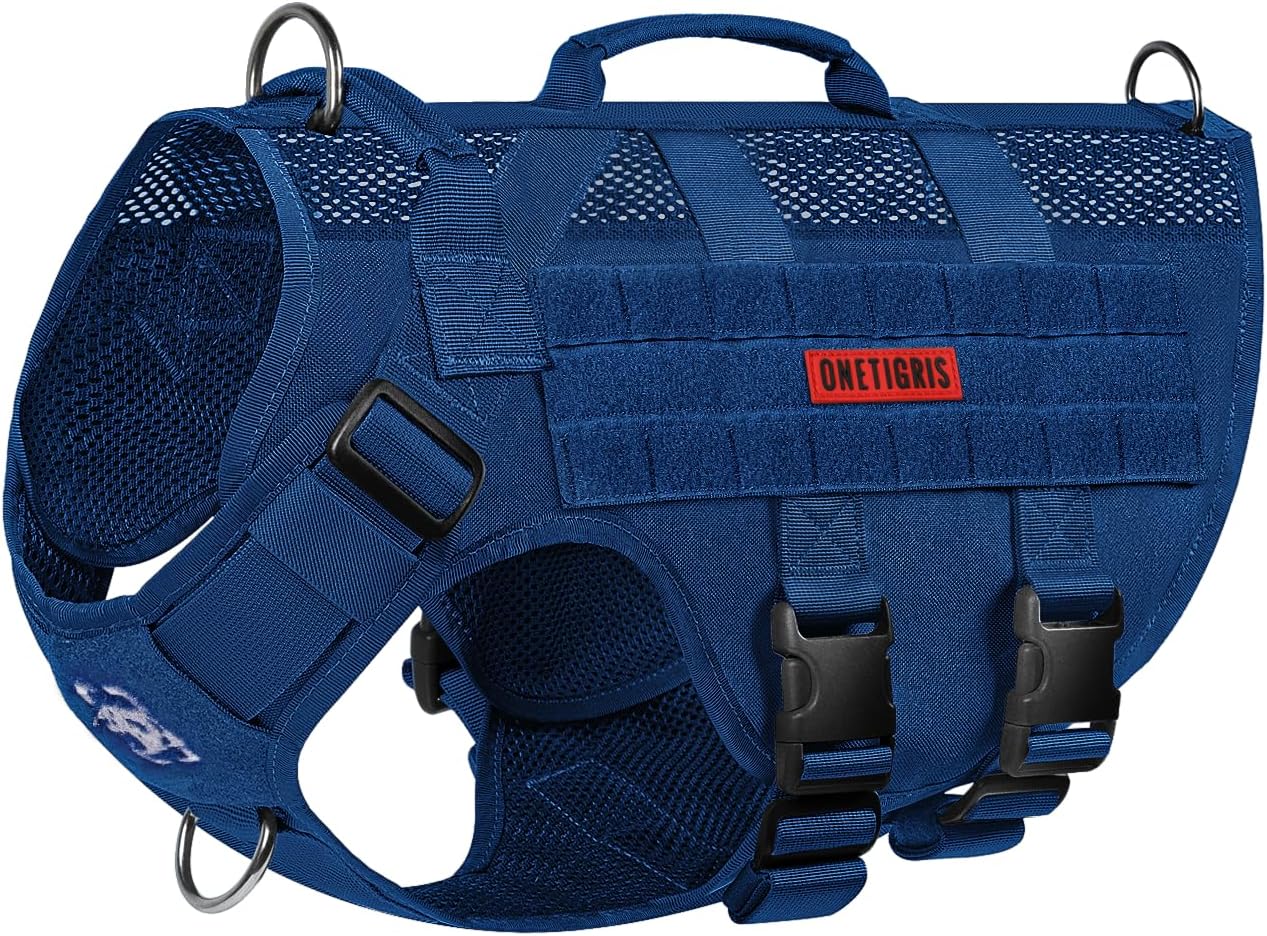 Unique OneTigris No Pull Dog Harness for Large Dog, High-Quality Mesh Design Dog...