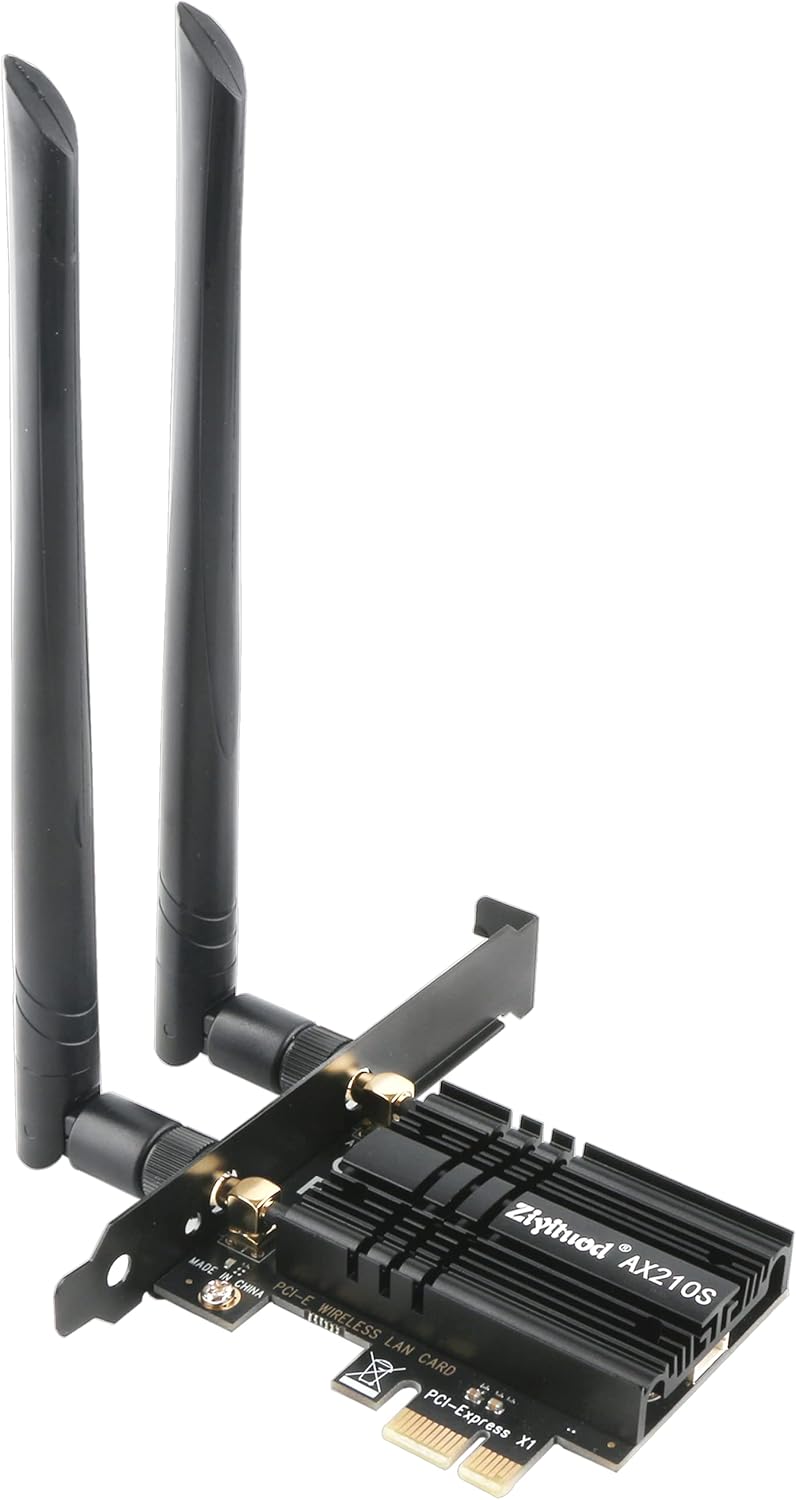 WiFi Card 5400Mbps 6E Wireless WiFi Bluetooth 5.3 PCIe Network Card, Intel WiFi...