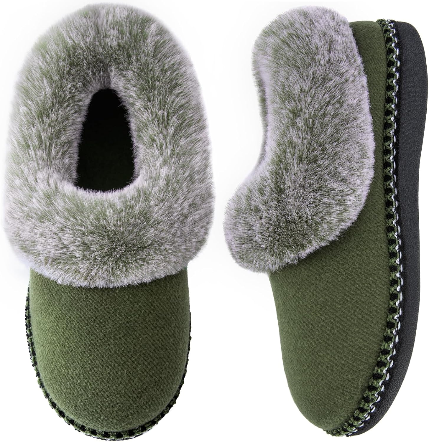 EverFoams Women's Bootie Slippers Warm Soft Comfy Memory Foam Non-slip Indoor Ho...