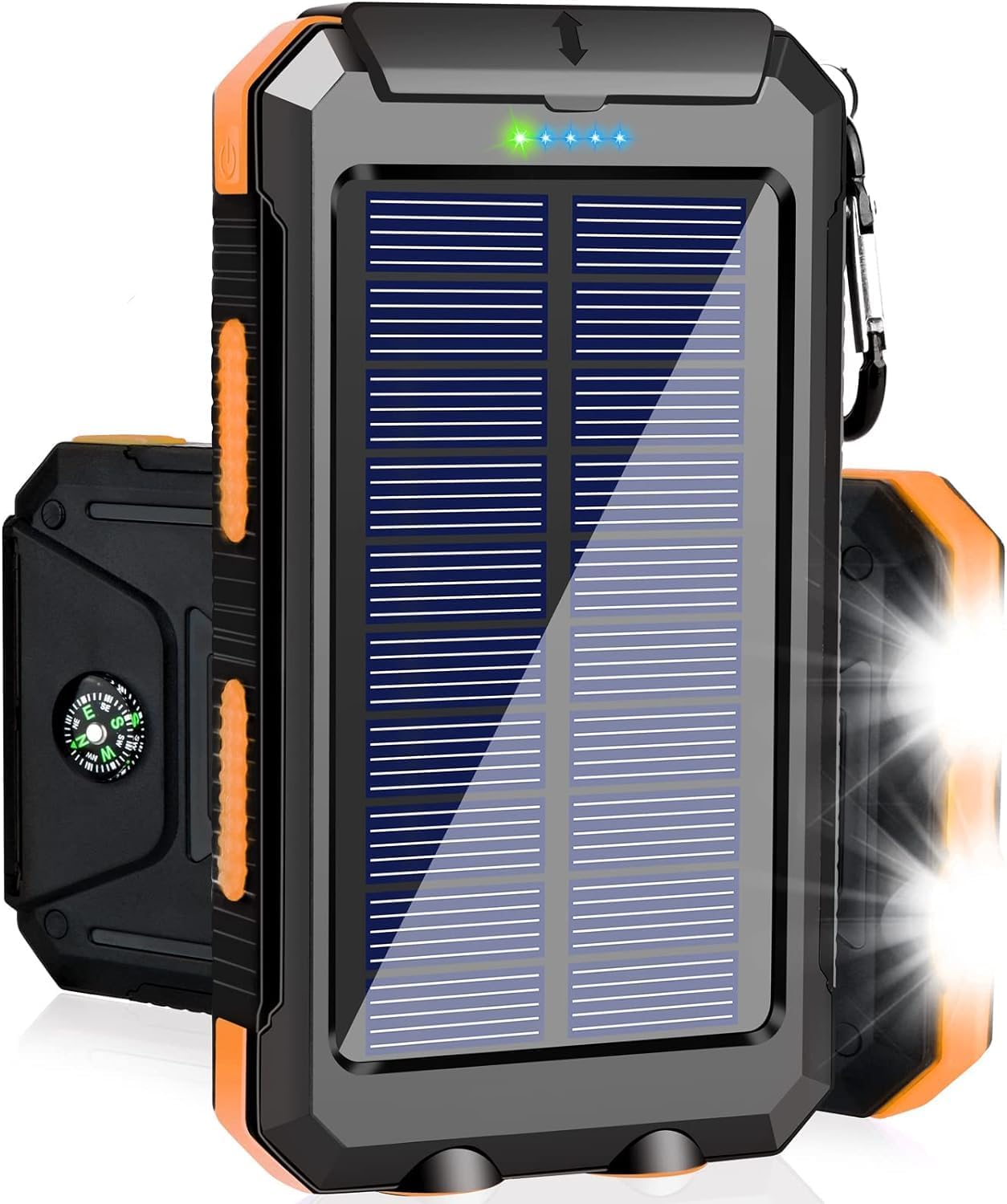 Solar Charger Power Bank, 38800mAh Portable Charger Fast Charger Dual USB Port B...