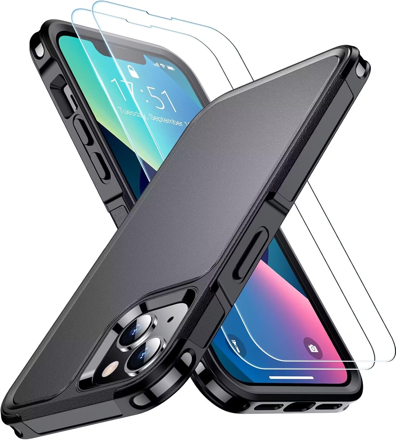 SPIDERCASE Designed for iPhone 13 Case, [10 FT Military Grade Drop Protection] [...