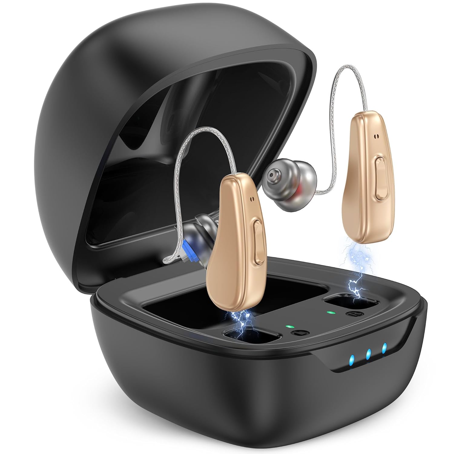 Hearing Aids for Seniors Rechargeable with Noise Cancelling, Hearing Amplifier w...