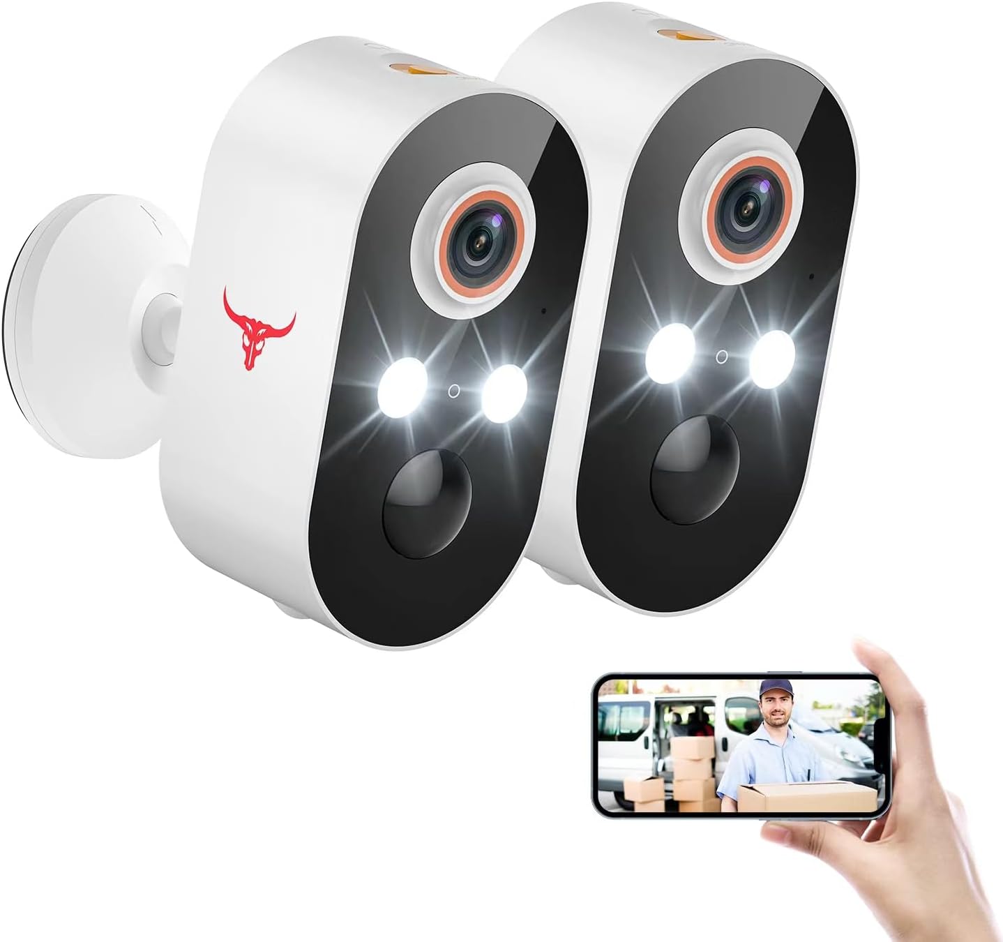 FISHBOT 1080P Wireless Security Camera, Outdoor/Indoor Home Cam with 2-Way Talk,...