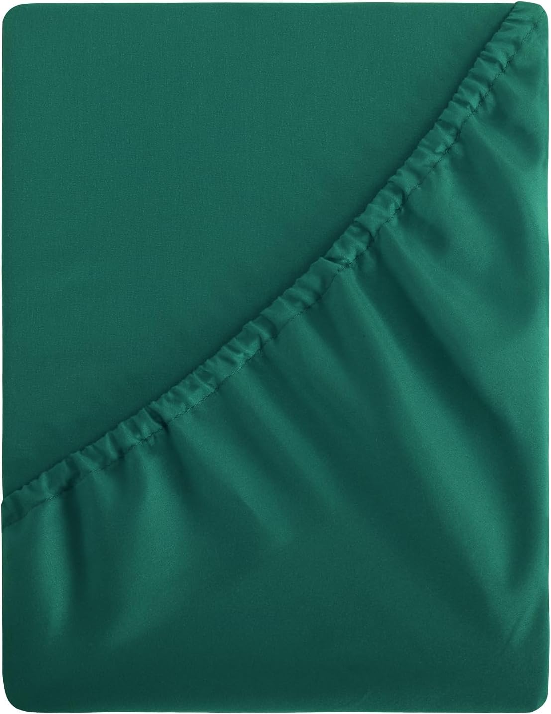 Aisbo King Size Fitted Sheet Green - Extra Deep Pocket Bed Sheet 16 inch 40 cm -...