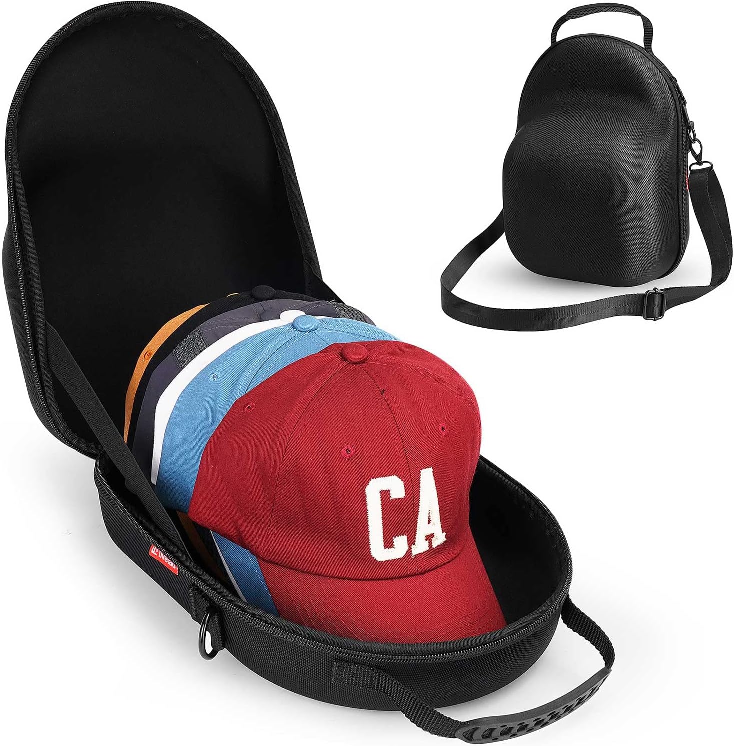 Livelab Hat Case, Hard Hat Case for Baseball Caps, Hat Storage with Carrying Han...