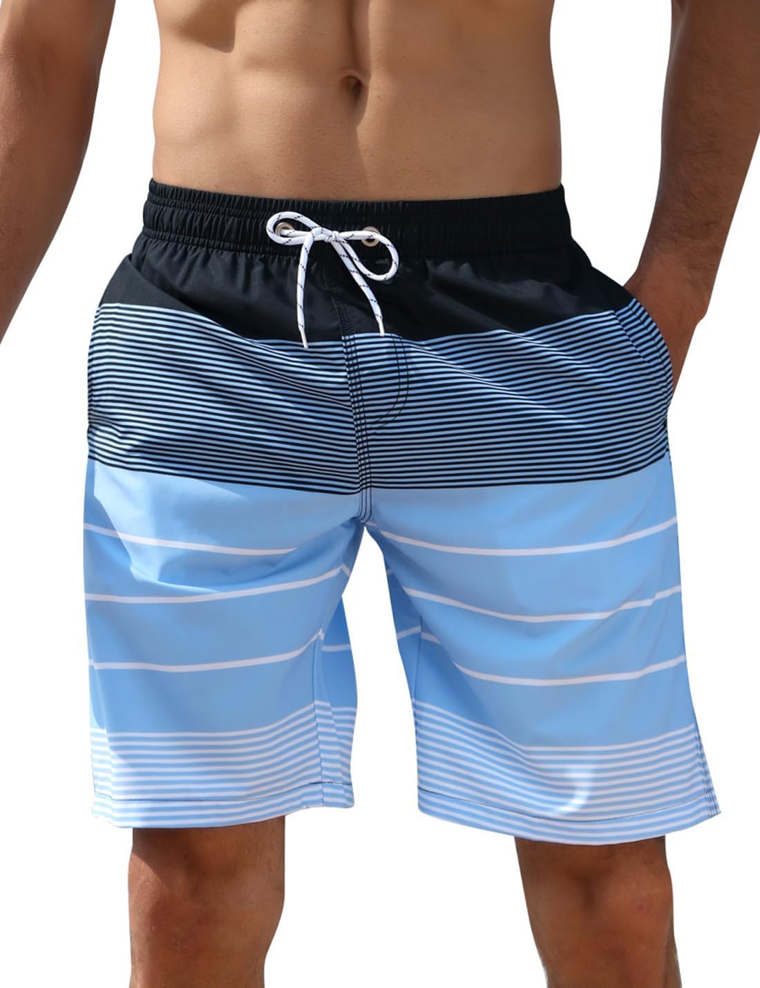 iCKER Mens Swim Shorts Swimming Trunks 3D Print Beach Shorts Boardshorts for Sum...