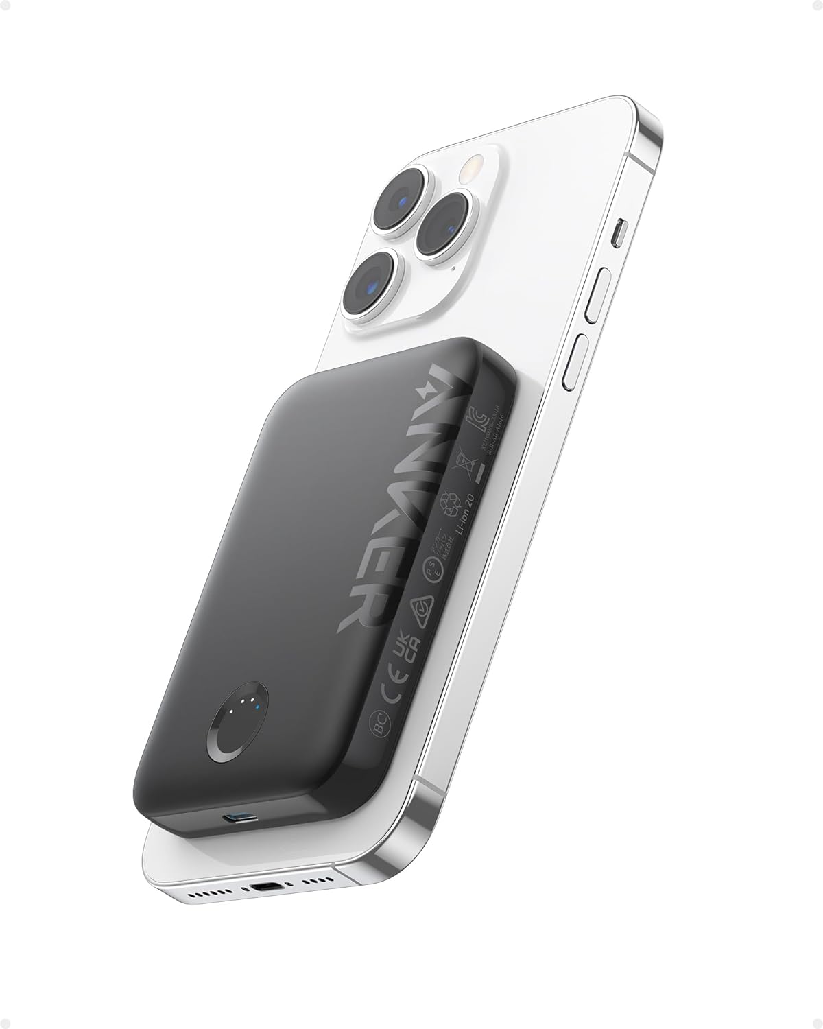 Anker Power Bank, 321 Magnetic Battery (PowerCore Magnetic 5K), 5,000mAh Magneti...